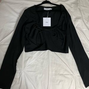 Adika cropped tie up top